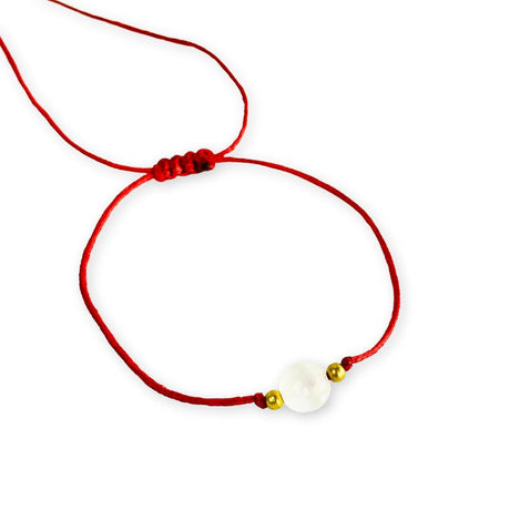 Pulsera de Hilo Ajustable con Piedra Preciosa