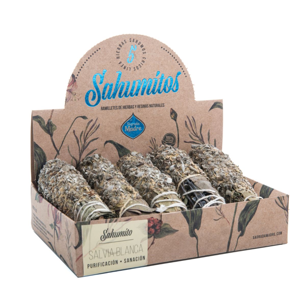 5 Sahumitos de Salvia Blanca