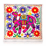 Funda de Cojín Camello Rosa y Amarillo