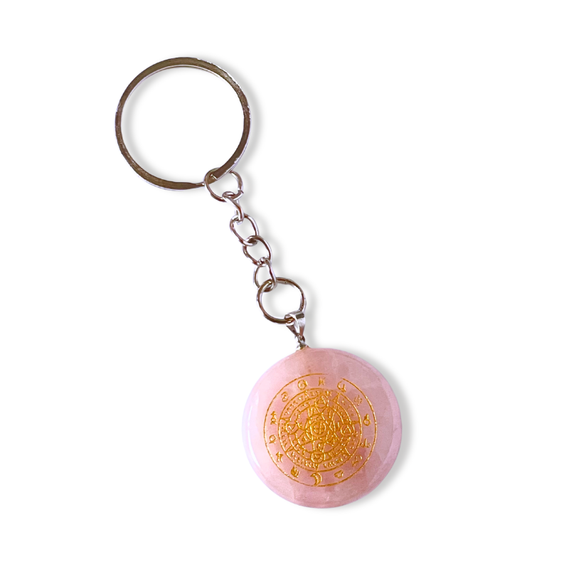 Llavero Piedra Cuarzo Rosa - Horóscopo
