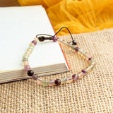 Pulsera Ajustable Fluorita 4mm