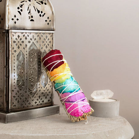 Sahúmo de Salvia Blanca con Pétalos 7 Chakras