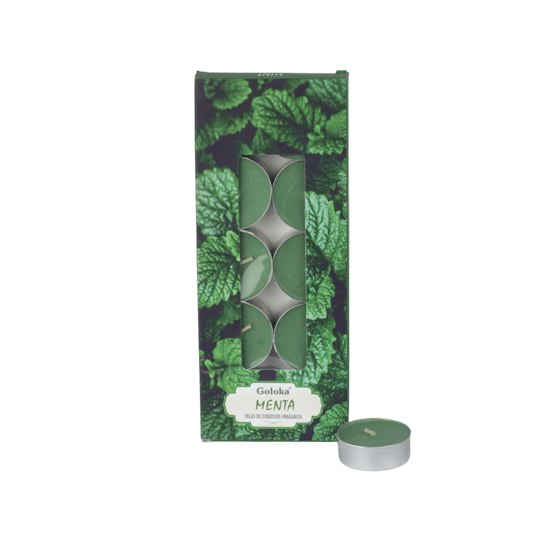 Vela Aromática Menta Tealight - Goloka