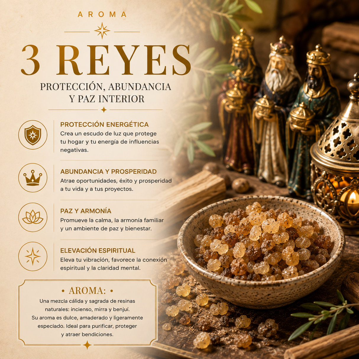Resina 3 Reyes 50 gr