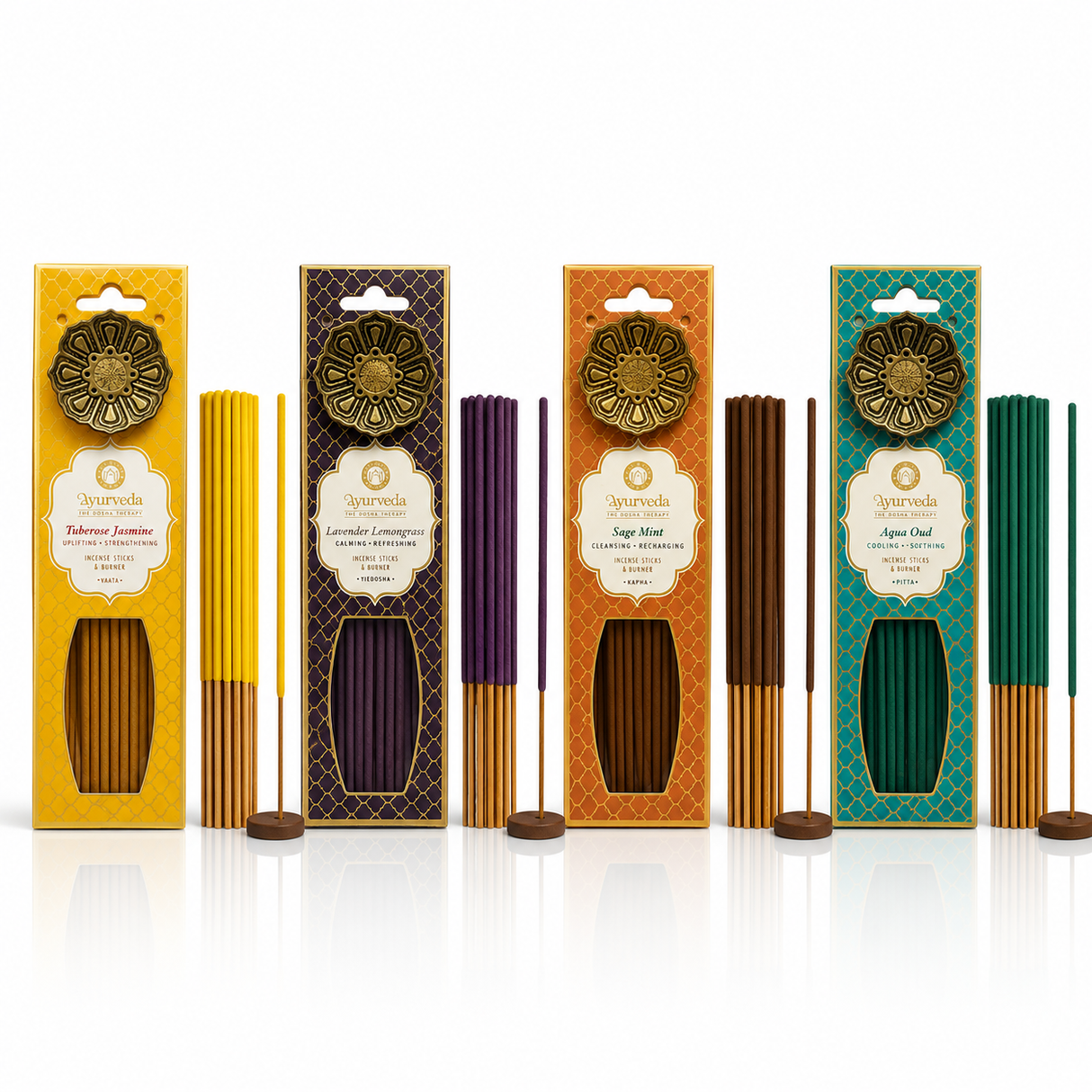 Pack 4 Inciensos Ayurveda