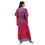 Vestido Kaftan Elina Rosado