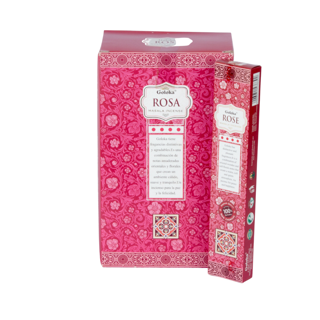 Incienso Natural Rosa Fit - Goloka