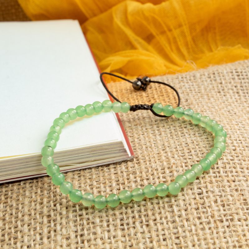 Pulsera Ajustable Jade 4mm