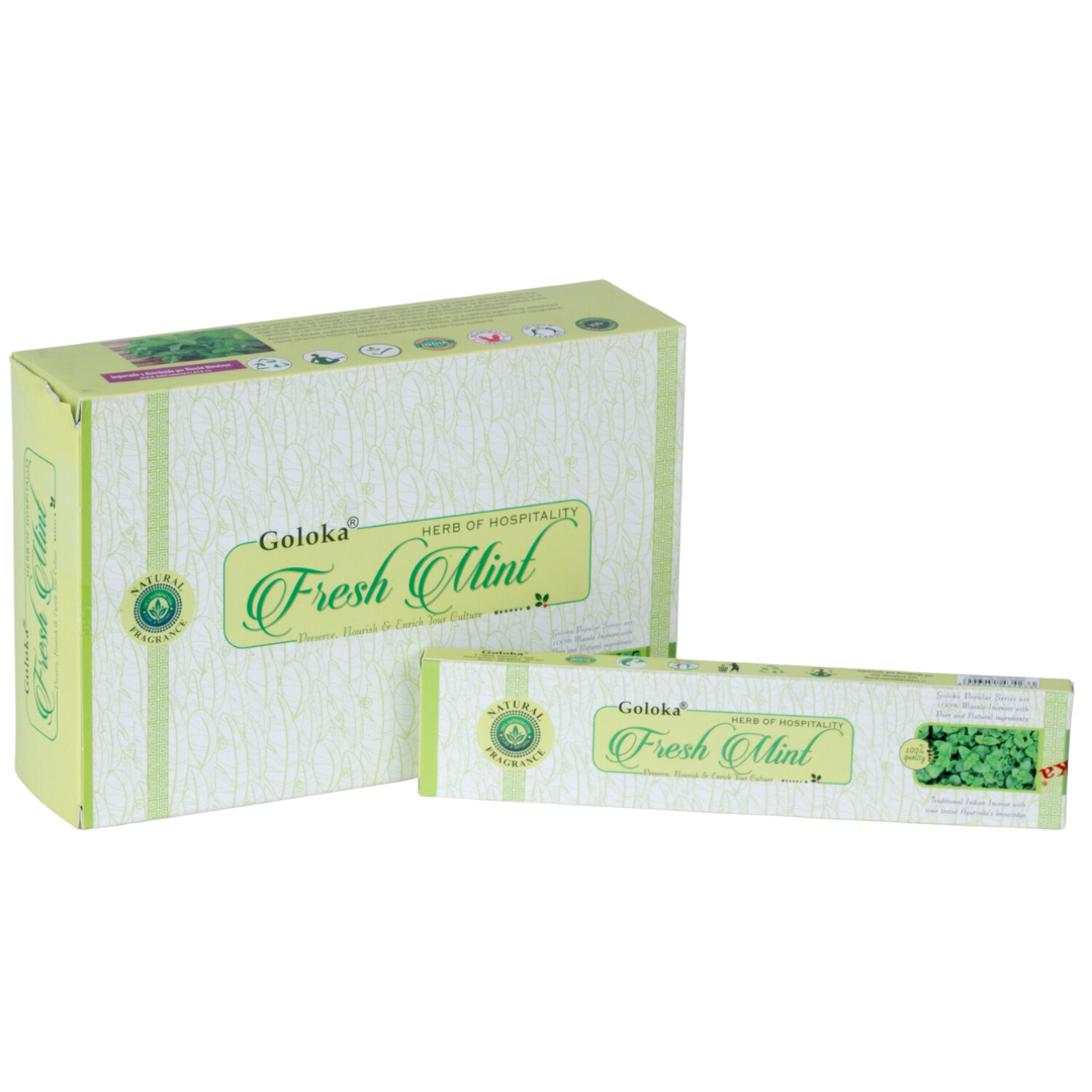 Incienso Natural Popular Menta Fresca - Goloka