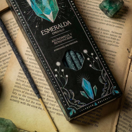 Sahumerio Tarot Gemas Esmeralda Limon-Lavanda