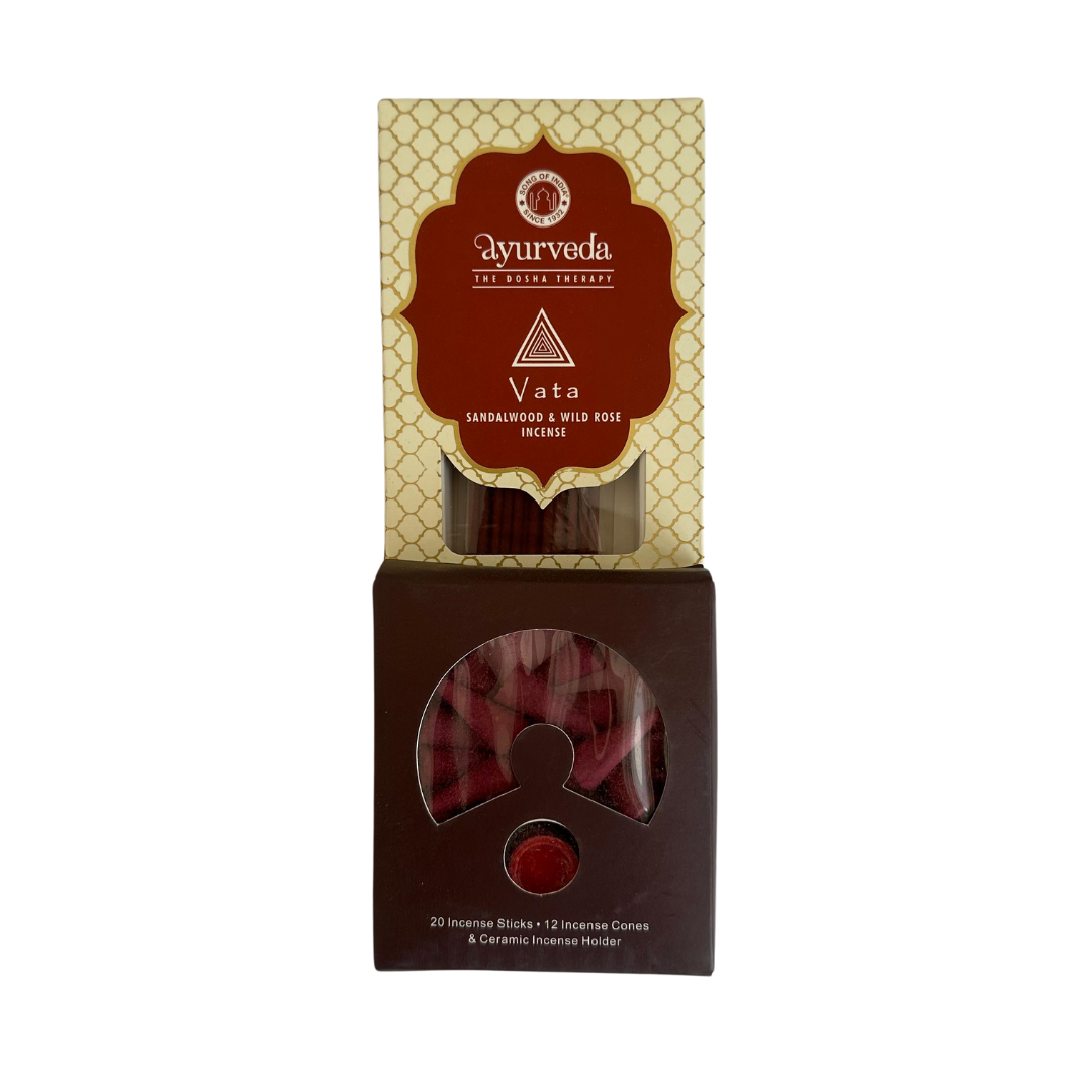 Set Inciensos Ayurveda Sandalwood y Rosa - Song Of India