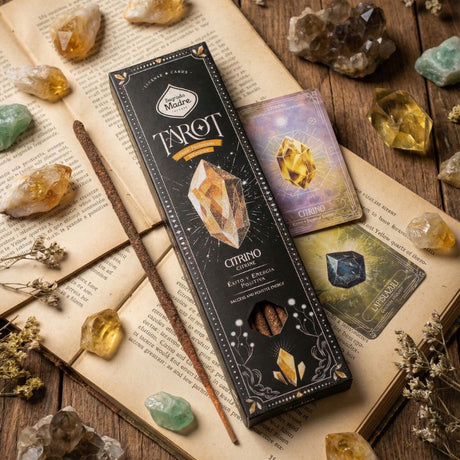 Sahumerio Tarot Gemas Citrino Naranja-Especias