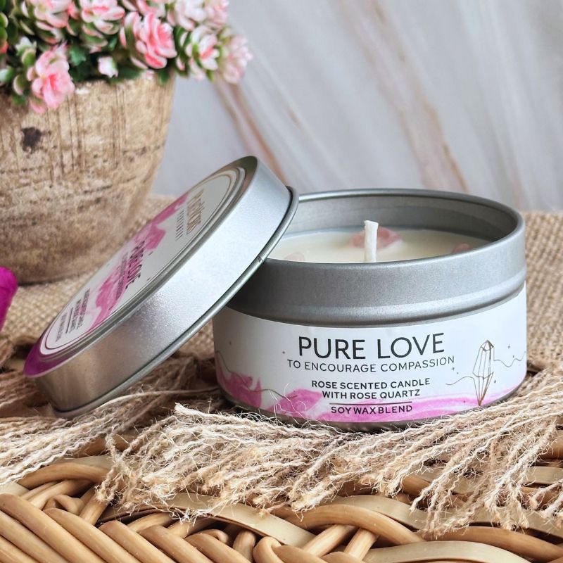 Vela Crystal Energy Amor Puro