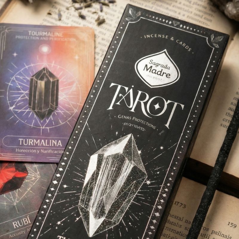 Sahumerio Tarot Gemas Turmalina Mirra-Jazmin