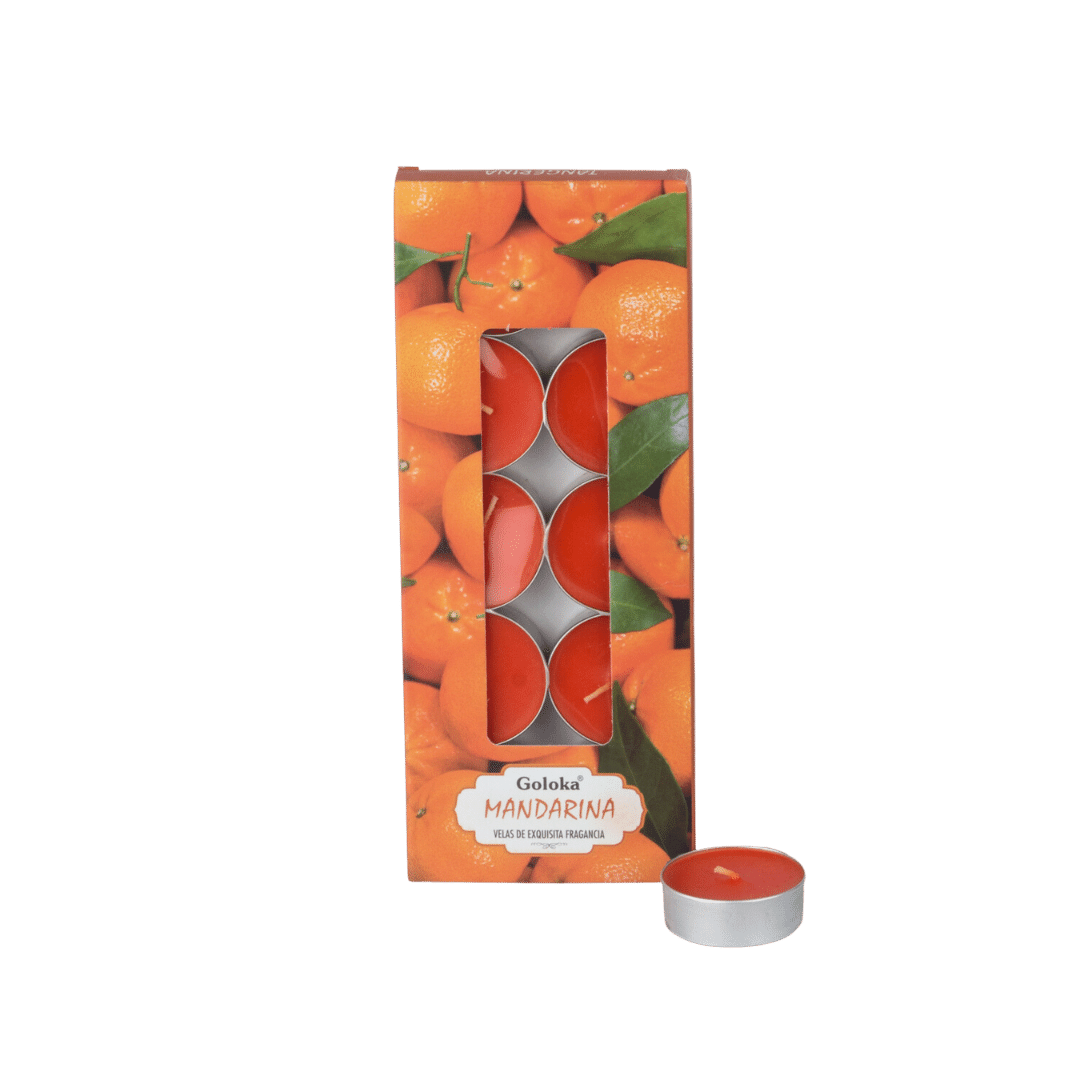 Vela Aromática Mandarina Tealight - Goloka