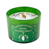 Vela Salvia Blanca con Selenita - Limpieza Energética