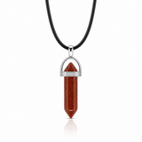 Collar de Punta Lluvia de Estrellas Rojo