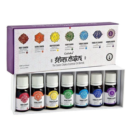 Aceite Esencial 7 Chakras - Goloka - Pack 7 Aceites