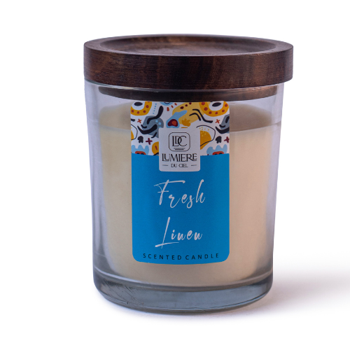 Vela Aromática Lino Fresco 7OZ - Lumiere du Ciel