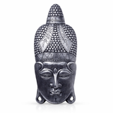 Cuadro Budda Face Plateado