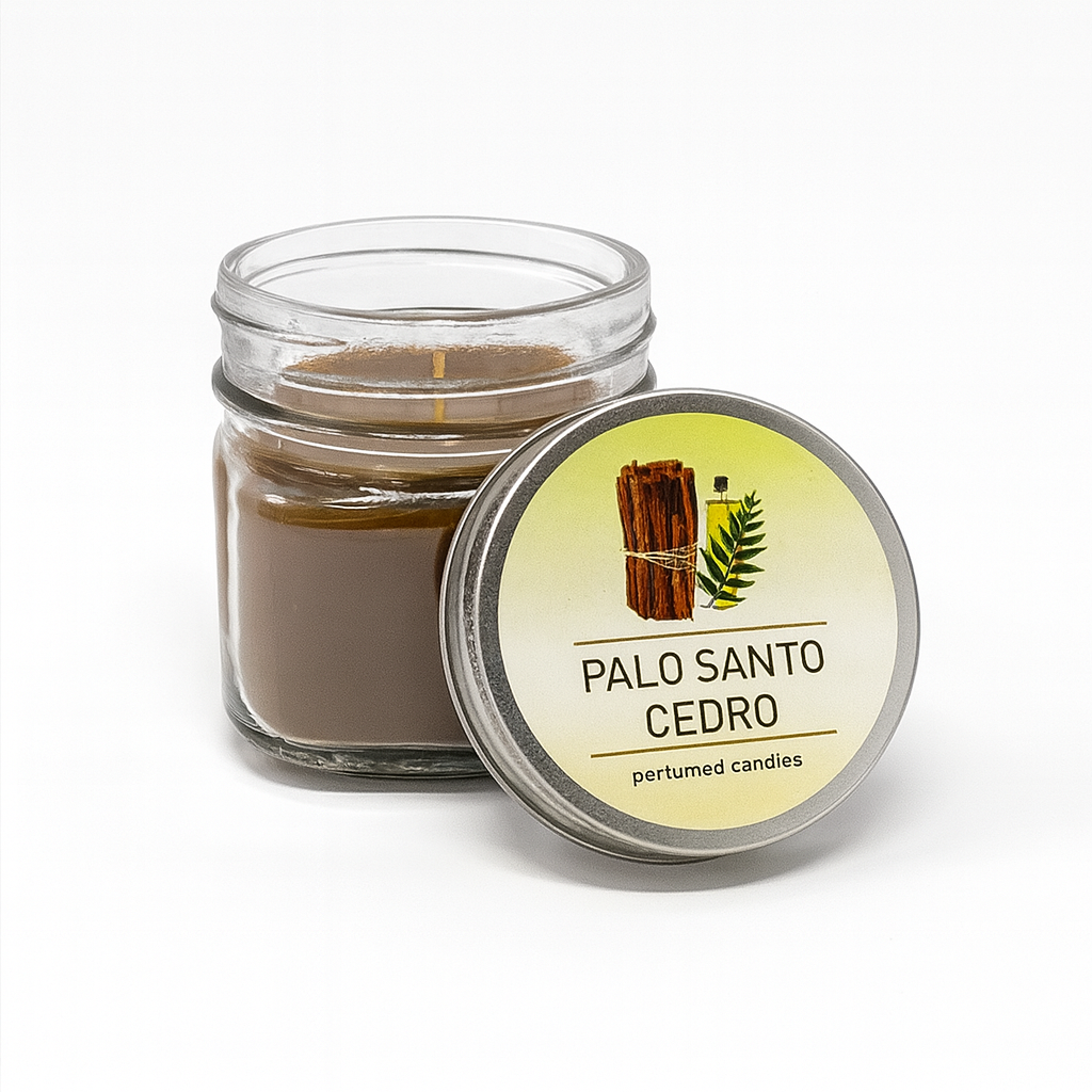 Vela en Vaso Palo Santo & Cedro