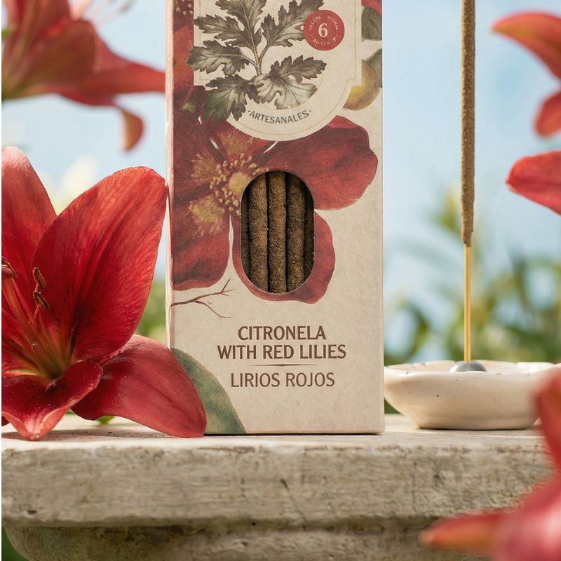 Sahumerio Garden Citronella - Lirios Rojos