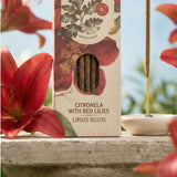 Sahumerio Garden Citronella - Lirios Rojos