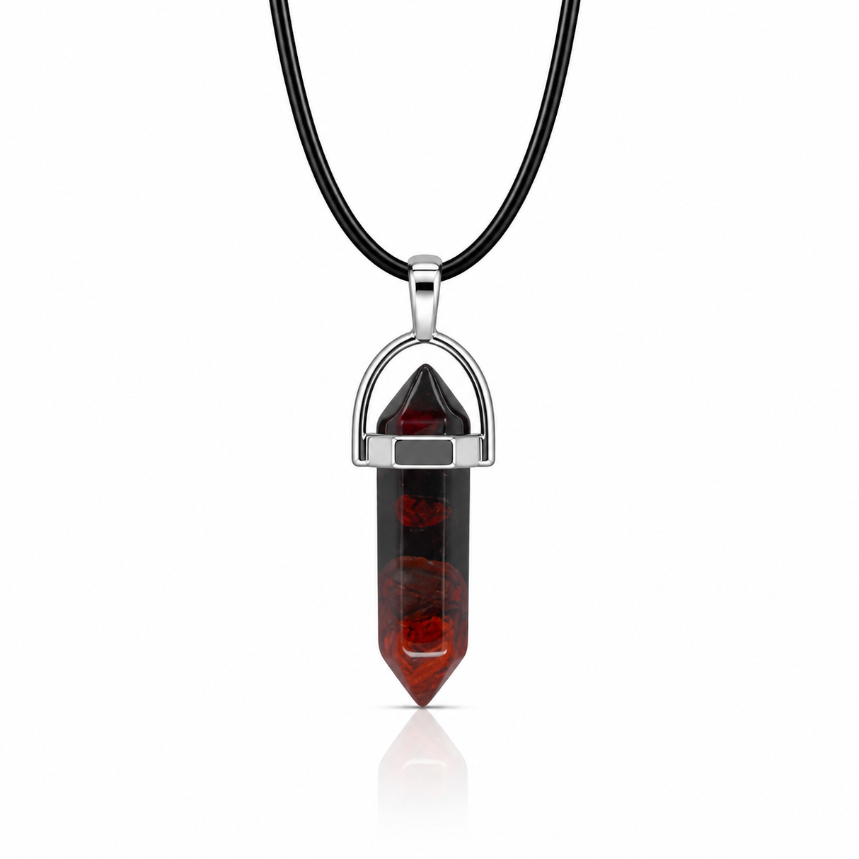 Collar de Punta Jaspe Rojo