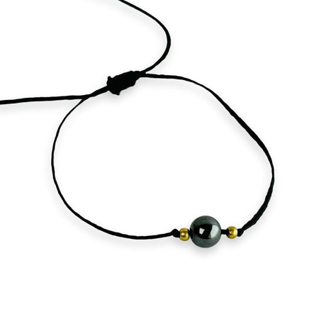 Pulsera de Hilo Ajustable con Piedra Preciosa