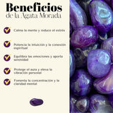 Pulsera Ajustable Ágata Morada 4mm