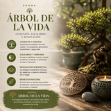 Incienso Árbol de la Vida con Jade Verde