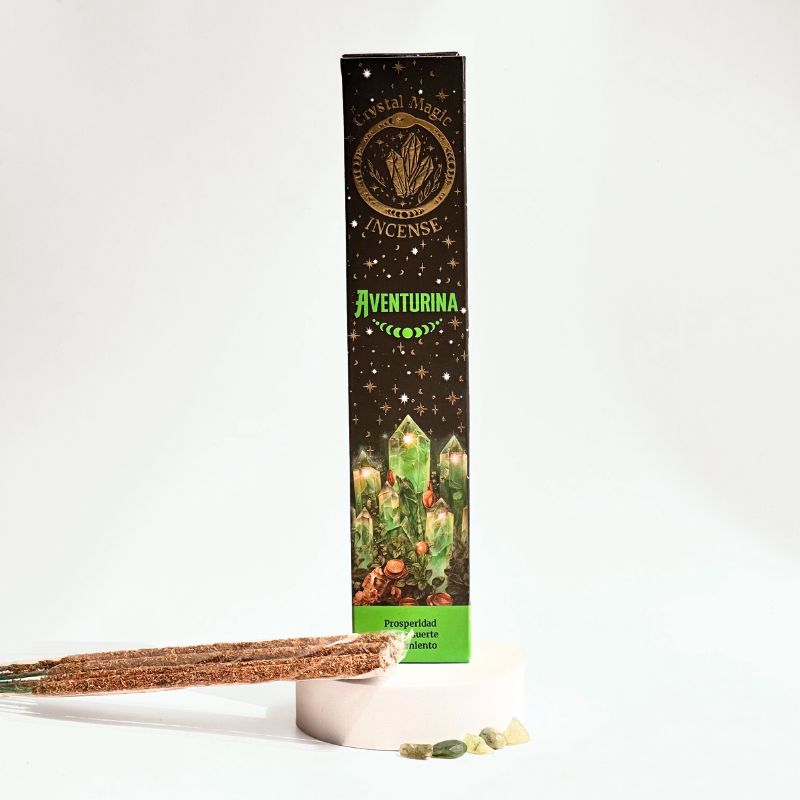 Incienso Flores con Piedras de Aventurina