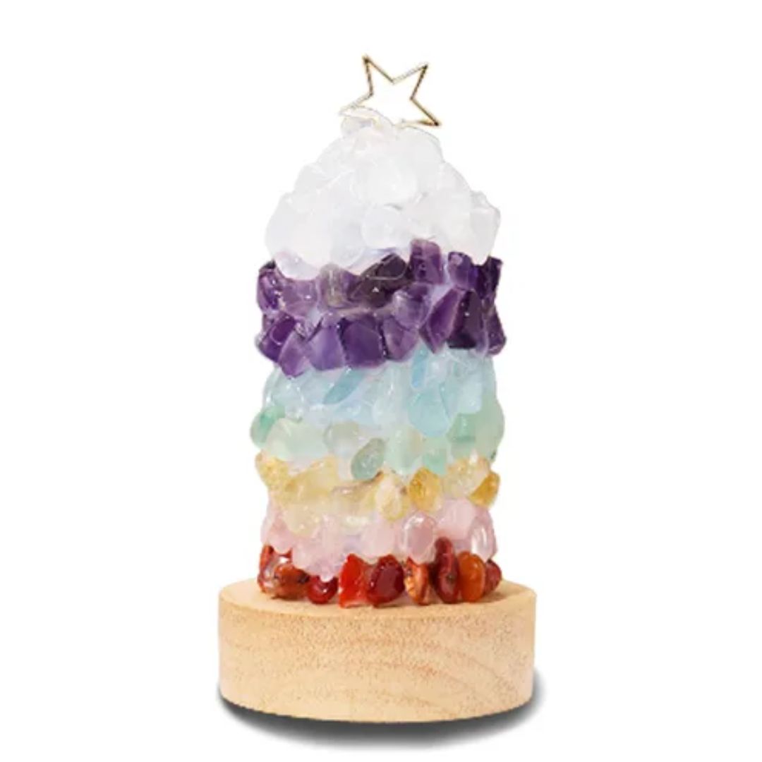 Lampara de Amatista Multicolor USB