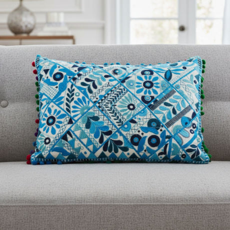 Cojin Celeste Rectangular