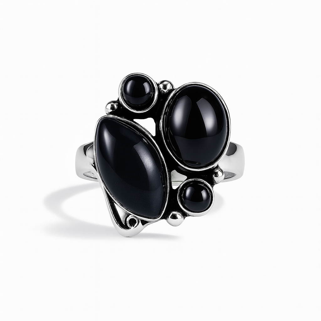 Anillo Jenovieve Onix Talla 10