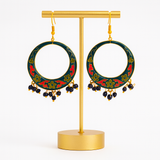 Aros Dark Blue Green Flower