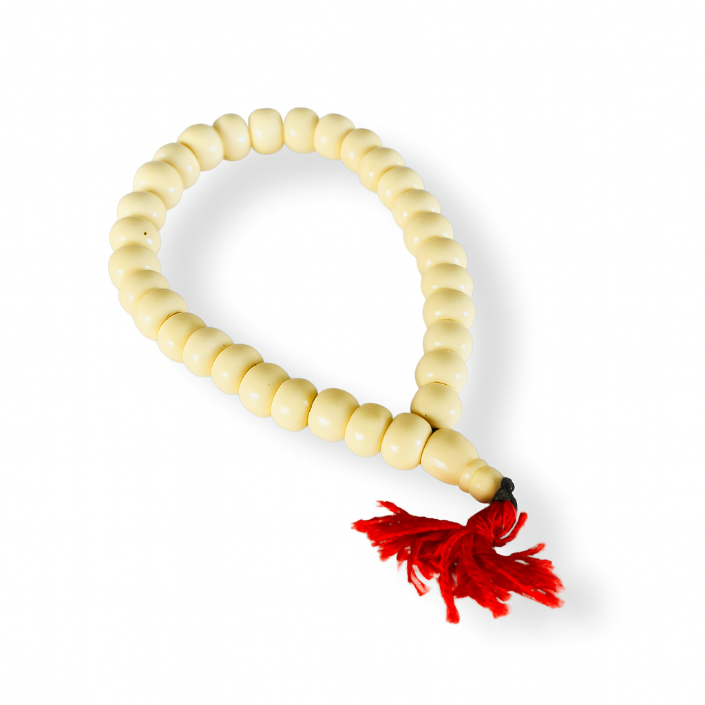 Pulsera Japa Mala White 6mm