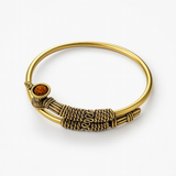 Pulsera Dorada Tribal Rudraksha
