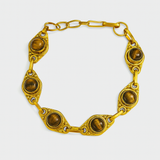 Pulsera Dorada Jolie Ojo de Tigre