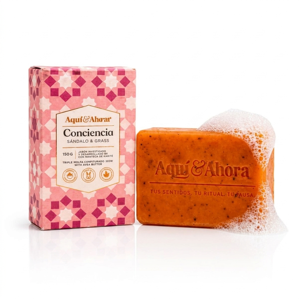 Jabón Aromático Conciencia Sándalo Grass 150 Gr