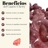 Pulsera Cuarzo Cherry 8mm