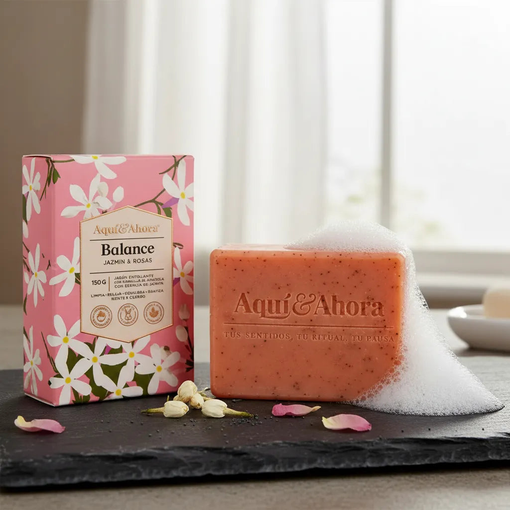 Jabón Aromático Balance Jazmín  Rosas 150 Gr