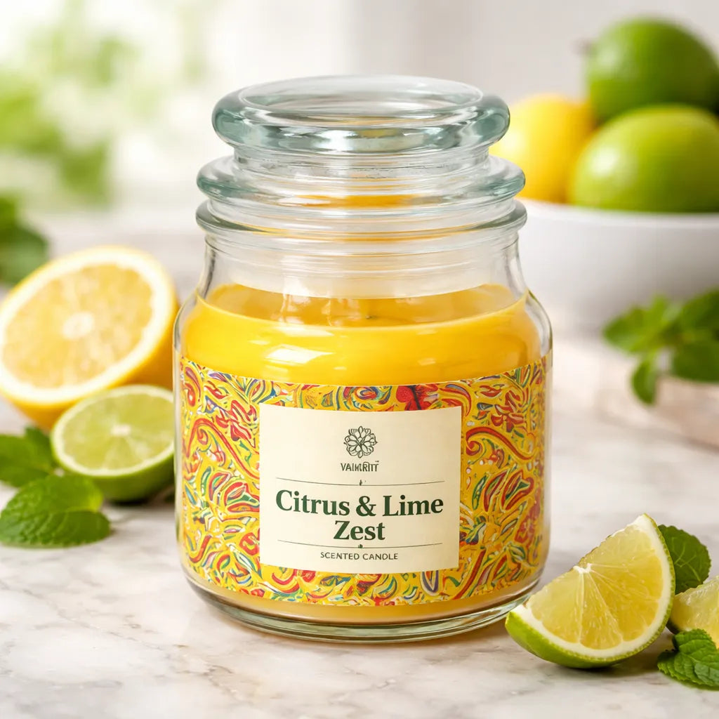 Vela Tapa Vidrio - Citrus & Lime Zest