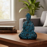 Buda Hindu Resina Azul