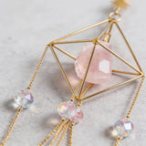 Atrapasol Cristal Cuarzo Rosa