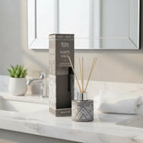 Difusor de Varilla Boho Salvia Blanca con Piedra Cuarzo Cristal