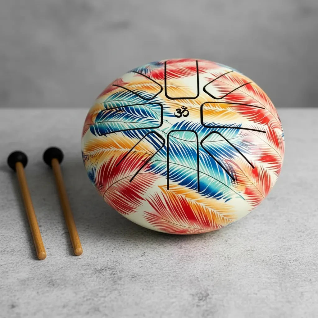 Hand Drum Pluma Arcoíris 21 cm