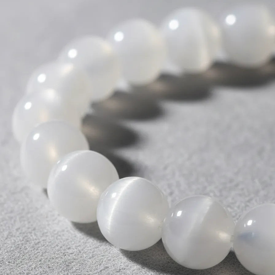 Pulsera Cuarzo Blanco 8mm