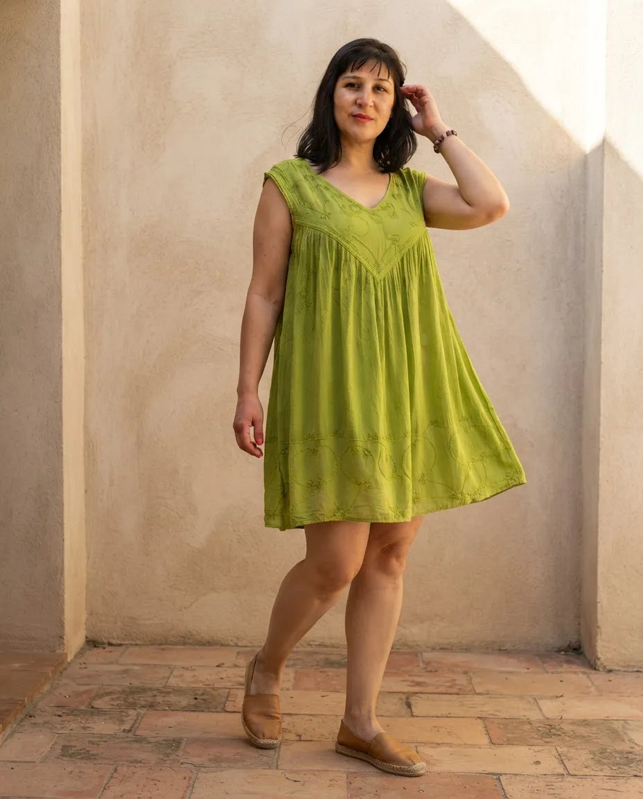 Blusa Vestido Charita Verde