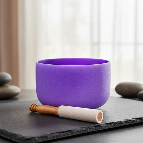 Cuenco Tibetano Cuarzo Violeta 10 Pulgadas Nota SI